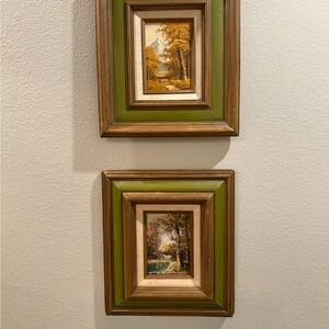 Vintage Landscape Painting set of 2